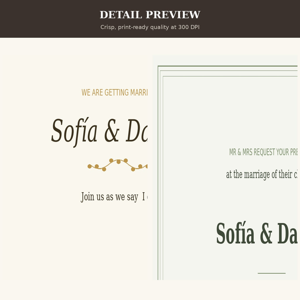 15 Wedding Invitation Templates | Editable Canva Digital Download | Elegant Boho Minimalist Classic Watercolor